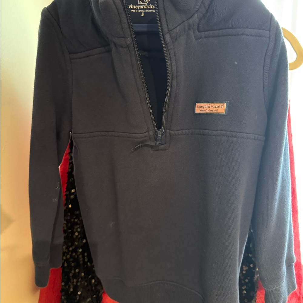 Vineyard Vines Navy Quarter-Zip Pullover